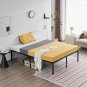 Full Size 18 Inch Heavy Duty Iron Bed Frame Black