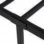 King Size 18 Inch Heavy Duty Iron Bed Frame Black