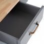 Two Doors MDF Rubber Wood Gray Spray Paint Dining Car