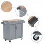 Two Doors MDF Rubber Wood Gray Spray Paint Dining Car
