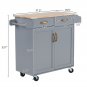 Two Doors MDF Rubber Wood Gray Spray Paint Dining Car