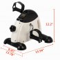 Portable Hands and Feet Trainer Mini Exercise Bike White & Black