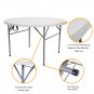 48-Inch Outdoor Folding Round Table White