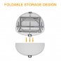 48-Inch Outdoor Folding Round Table White