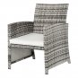 4-Piece 1 Double Seat 2 Single Seat 1 Coffee Table Combination Sofa Gray