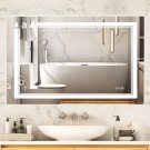 40" x 24" Bathroom Mirror with Built-in Light Strip & Anti-Fog Touch & Adjustable Brightness