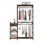 Heavy Duty Clothes Rack with Storage Racks Brown