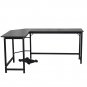 L-shaped Computer Desk Corner PC Latop Table Study Office Workstation Black