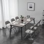 6-Pack Foldable Iron & PVC Chairs Gray