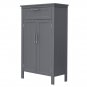Double Doors Bathroom Cabinet Gray