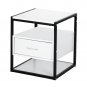 Modern & Simple Style Nightstand with One Drawer White