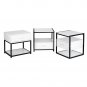 Modern & Simple Style Nightstand with One Drawer White