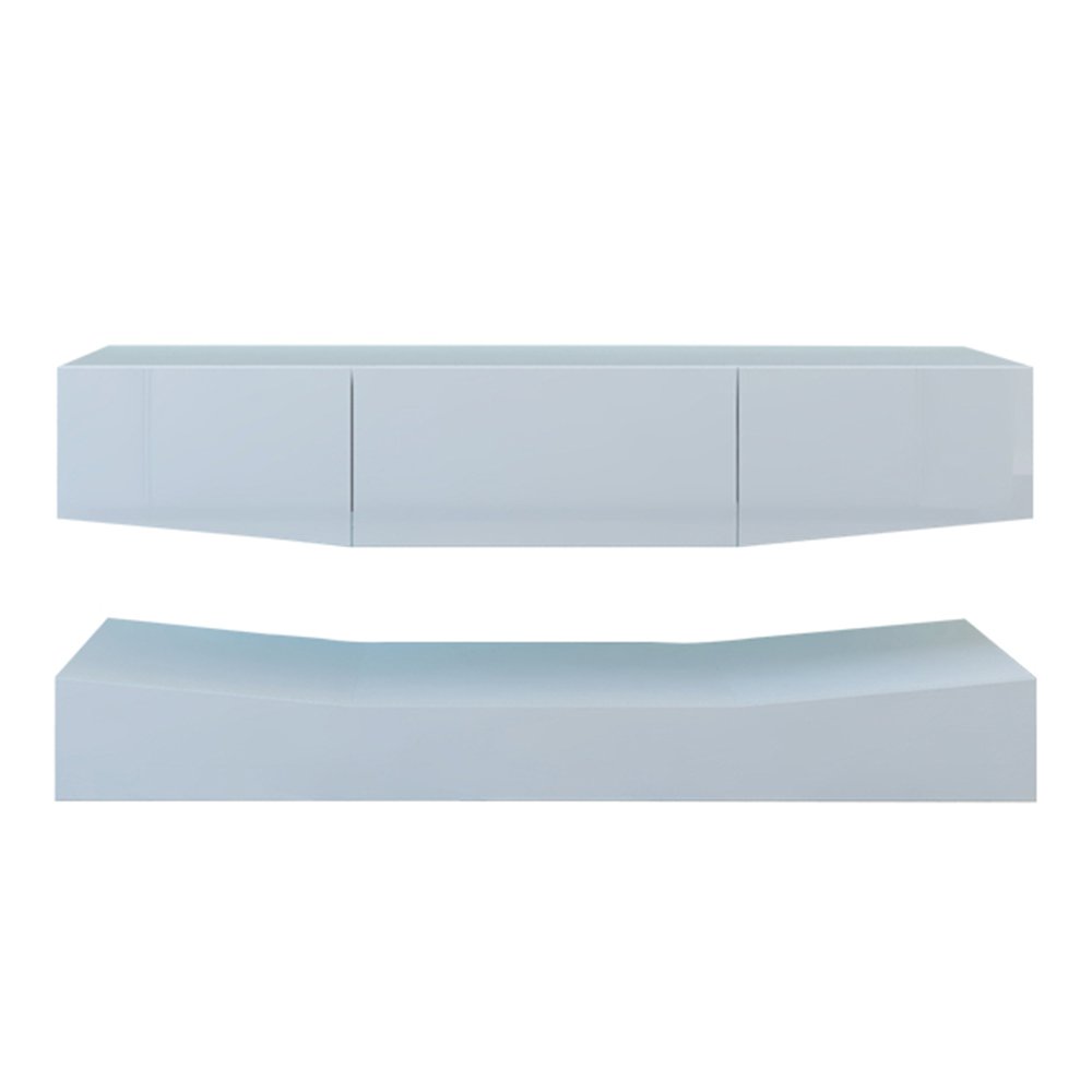 47-Inch Upper & Lower layer LED TV Cabinet White