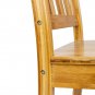2-Pack Sturdy Bamboo Dining Chairs