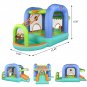Kids Outdoor 420D 840D Oxford Cloth Trampoline Ball Pool Inflatable Castle with Blower