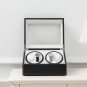 4+6 Automatic Rotation Wood Watch Winder Display Box Black