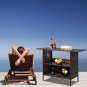 Rattan Bar Table Brown