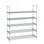 5-Tier Shoe Tower Shelf Storage Organizer Gray