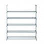 5-Tier Shoe Tower Shelf Storage Organizer Gray