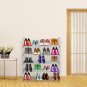 5-Tier Shoe Tower Shelf Storage Organizer Gray