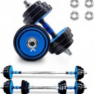 44Lbs 2 In 1 Exercise & Fitness Dumbbells Barbell Set