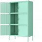 6-Door Metal Accent Storage Cabinet