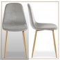 4-Pack Velvet Dining Chairs Gray