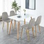 4-Pack Velvet Dining Chairs Gray