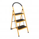 3-Step Ladder Step Stool Yellow