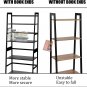 WTZ 4-Tier Versatile Ladder Bookshelf Black