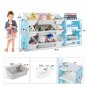 Multi-layered Plastic Kids Toys Shelf with Storage Box
