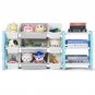 Multi-layered Plastic Kids Toys Shelf with Storage Box