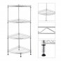 4-Tier Metal Wire Adjustable Bath Storage Rack