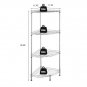 4-Tier Metal Wire Adjustable Bath Storage Rack