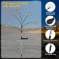 8-Pack Solar Swaying Garden Lights with Snowflakes Warm White