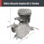 100cc Powerful 2-Stroke Bicycle Motor Engine Gas Kit Silver