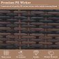 Iron Frame Rattan Footstool Locker with Cushion
