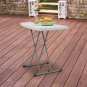 Liftable Garden Plastic Table White
