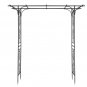 Iron Tube Flat Top Courtyard Iron Arch Black