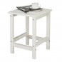Single Layer Square Side Table White