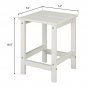 Single Layer Square Side Table White