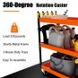 3-Tier Rolling Mechanic Tool Cart 330lbs Capacity