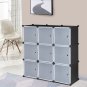 9-Cube Plastic Cube Organizer with Doors