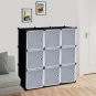 9-Cube Plastic Cube Organizer with Doors