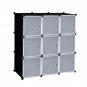 9-Cube Plastic Cube Organizer with Doors