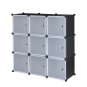 9-Cube Plastic Cube Organizer with Doors