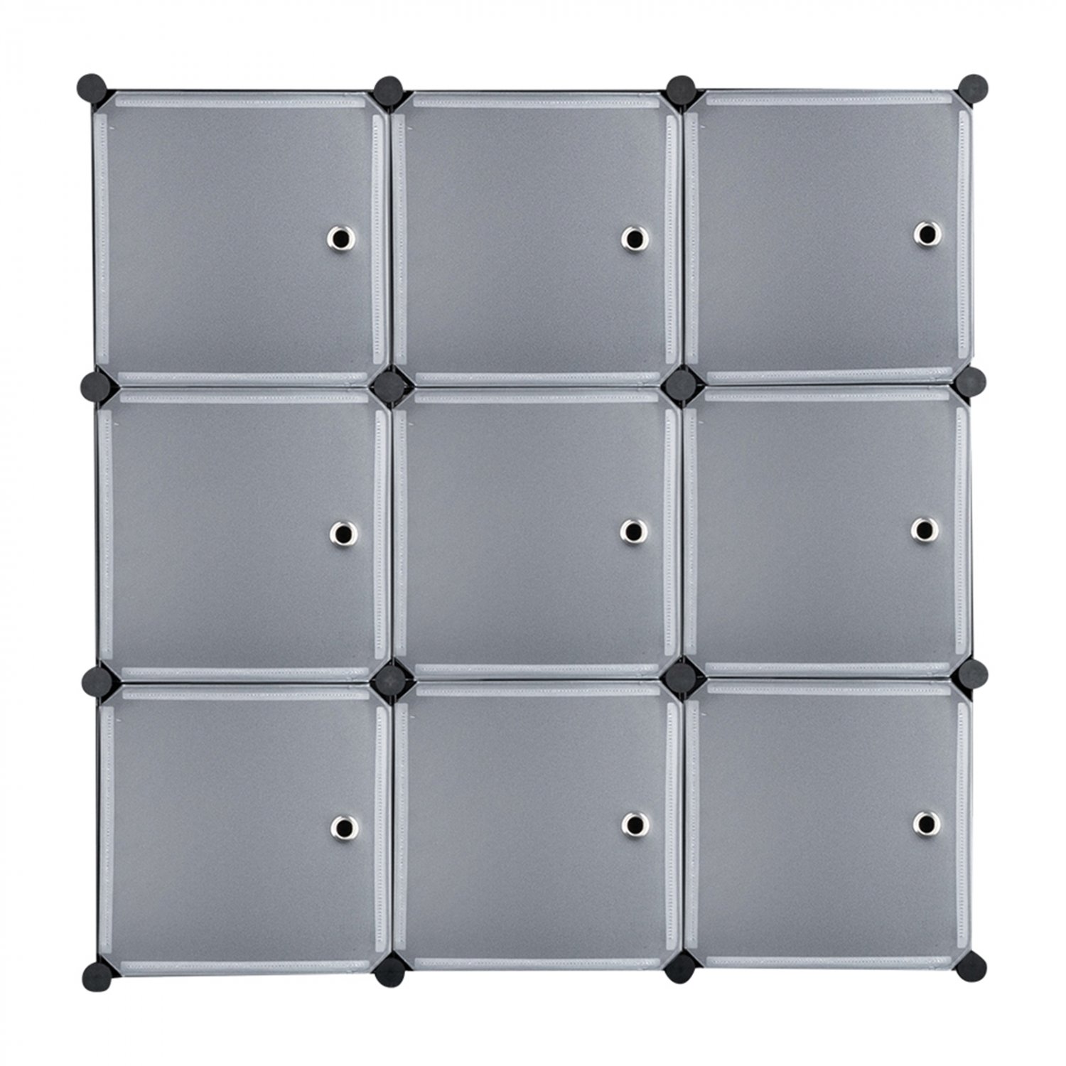 9-Cube Plastic Cube Organizer with Doors