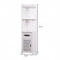 3 Tier Pattern Carved Bathroom Corner Shelf for Narrow Space