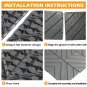 27-Pack Deck Tiles 12"x12" Interlocking Deck Tiles for Porch Poolside Balcony Backyard