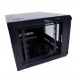 6U Equipped Iron Network Cabinet with Cooling Fan Black